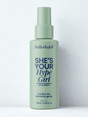 FLUTTERHABIT SHE'S YOUR HYPE GIRL HYPOCHLOROUS ACID SPRAY FULL SIZE 125ML